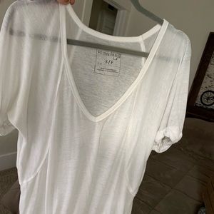 Free people white t shirt
